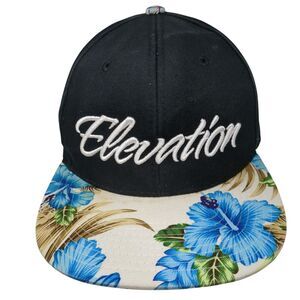 Elevation Snapback Hat Multicolor One Size Adjustable Embroidered Floral BK
